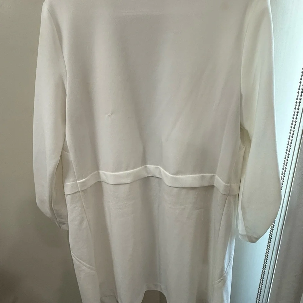 Suzy Shier Cream Open-Front Jacket - Picture 5 of 7